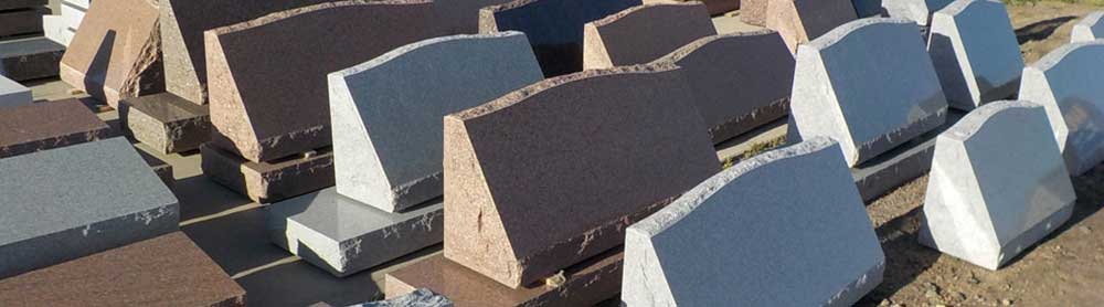 Cemetery headstones and monuments in Lusk, WY